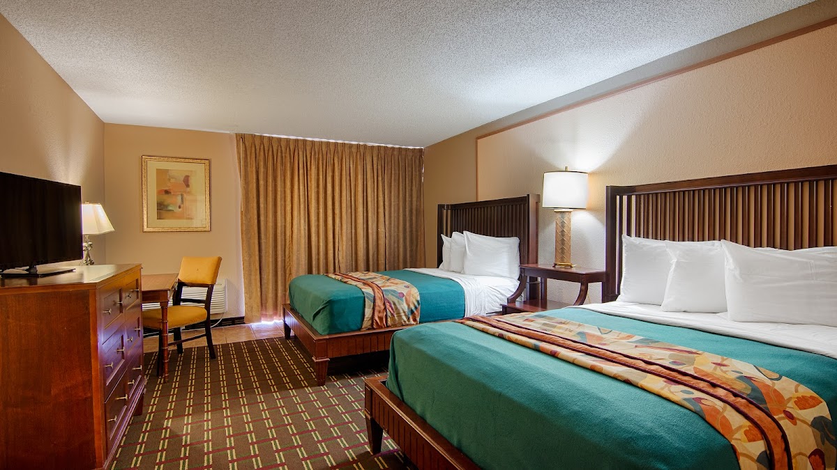 Extended stay room with waterfront balcony at The Vue Lake Tarpon, Palm Harbor FL