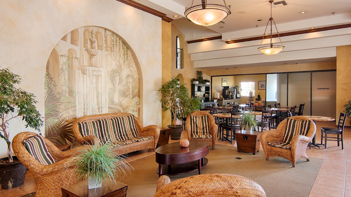 Waterfront balcony view at extended stay motel Palm Harbor